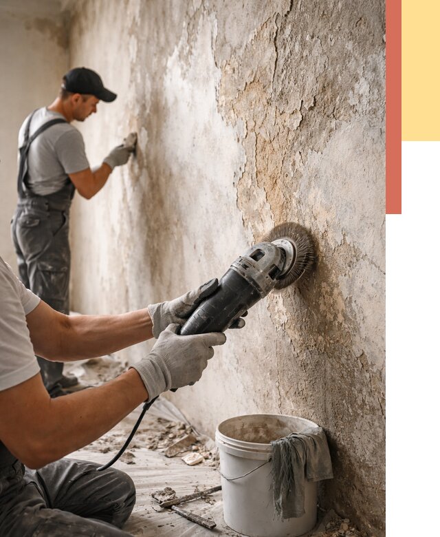 Снятие и удаление краски со стен в Красном Сулине от 2143 руб. — ОТДЕЛОЧНИК-Крл