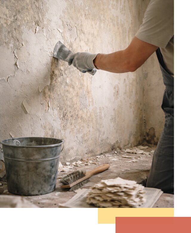 Удаление старой краски со стен в Красном Сулине качественно и быстро