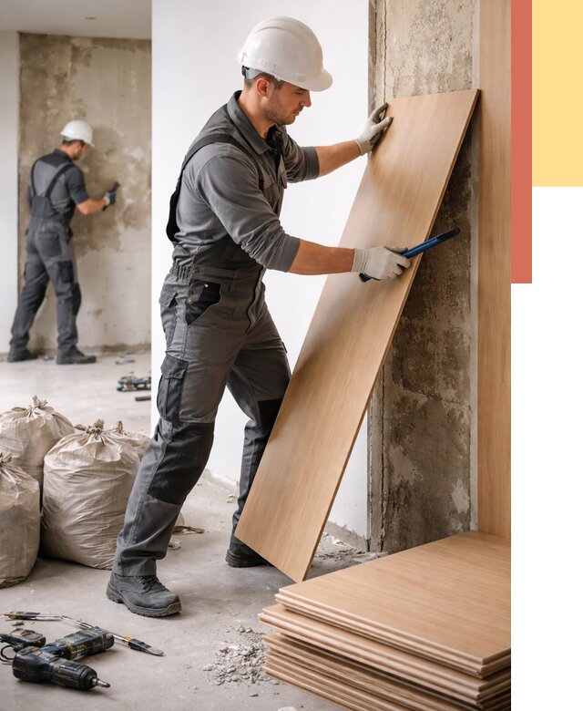 Демонтаж стеновых панелей в Красном Сулине от 3572 руб. за м² быстро и недорого | ОТДЕЛОЧНИК-Крл