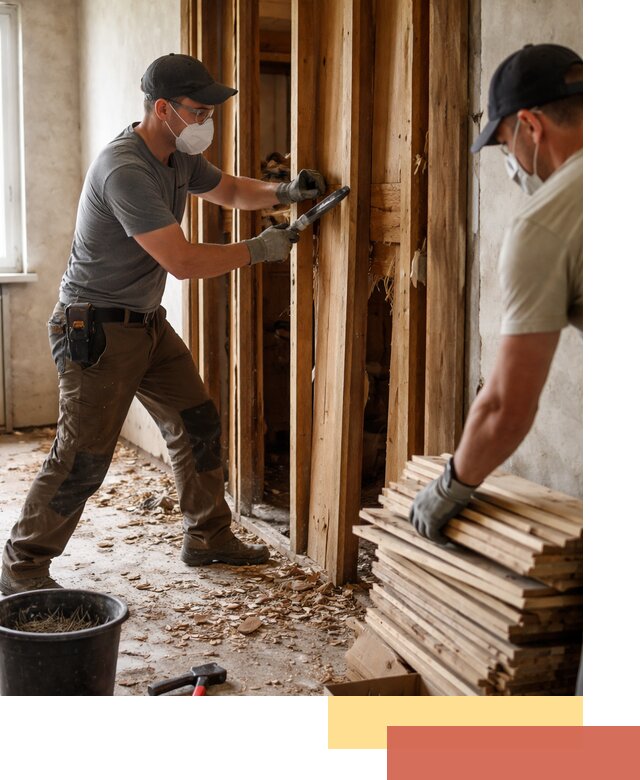 Демонтаж деревянных перегородок в Красном Сулине быстро и аккуратно