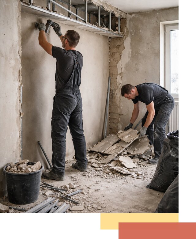 Демонтаж короба из гипсокартона в Красном Сулине быстро и аккуратно