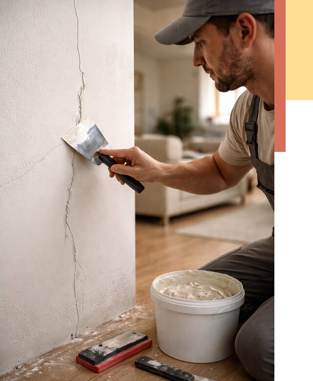 Заделка трещин и сколов в Красном Сулине от 2500 руб. — быстро и недорого | ОТДЕЛОЧНИК-Крл