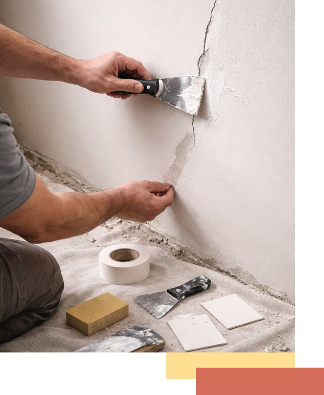 Заделка трещин и сколов в стенах и потолках в Красном Сулине