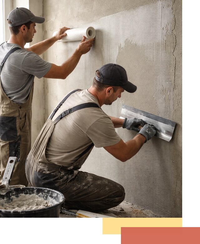 Армирование стен стеклосеткой в Красном Сулине для прочной отделки