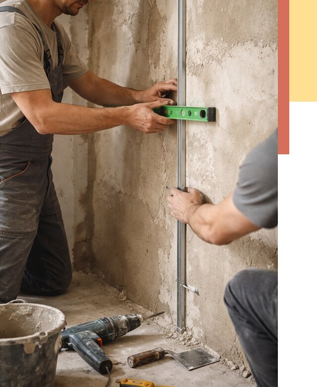 Установка штукатурных маяков в Красном Сулине от 7144 руб. — быстро и недорого | ОТДЕЛОЧНИК-Крл