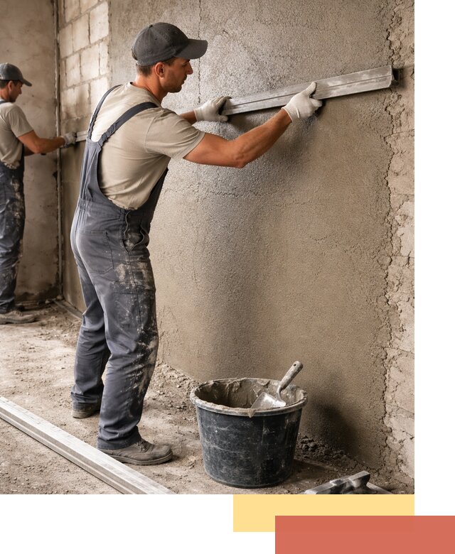 Штукатурка стен цементно-песчаная в Красном Сулине профессионально