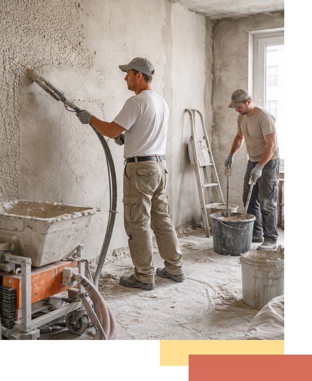 Машинная штукатурка стен в Красном Сулине — быстро и качественно