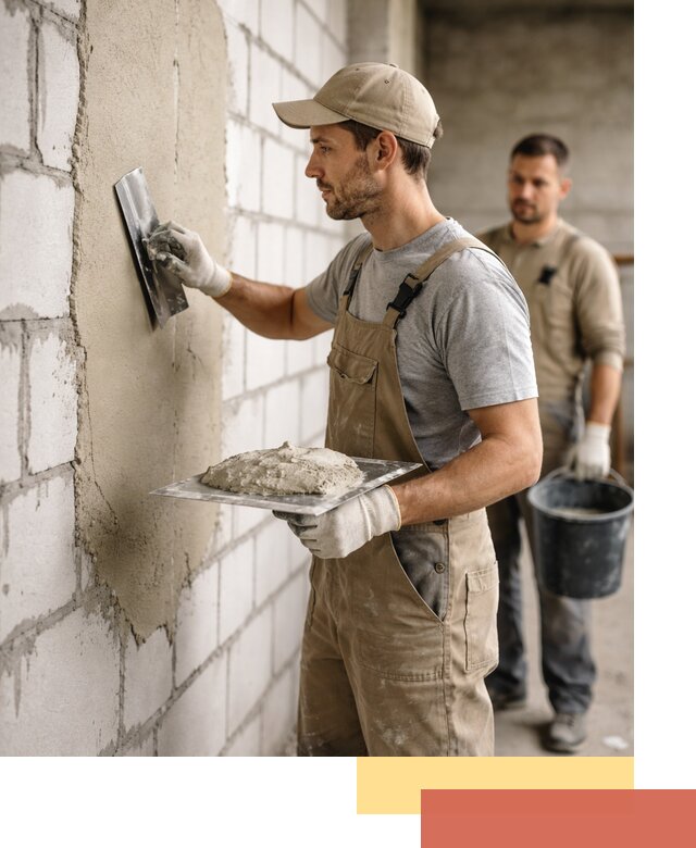 Штукатурка стен из газобетона в Красном Сулине под ключ