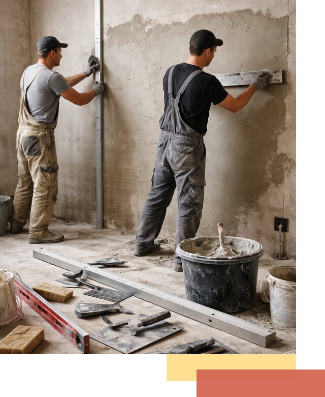 Профессиональная штукатурка стен под плитку в Красном Сулине