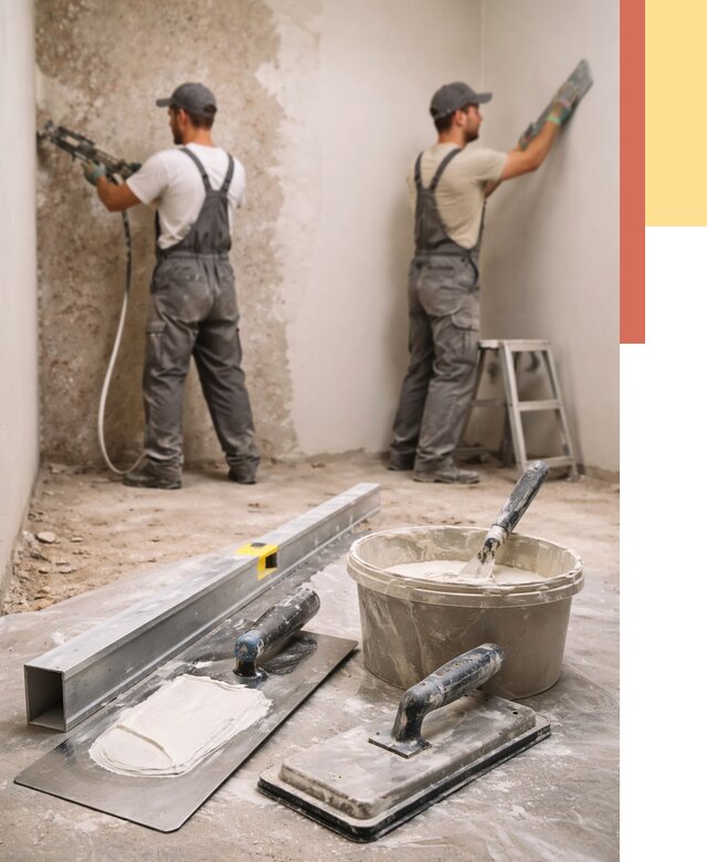 Штукатурка стен под обои в Красном Сулине от 4593 руб./м2 — выравнивание под обои | ОТДЕЛОЧНИК-Крл