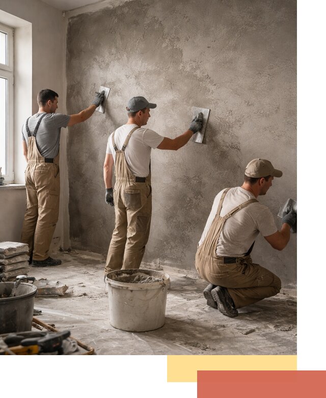 Декоративная штукатурка под бетон в Красном Сулине для стен и потолков