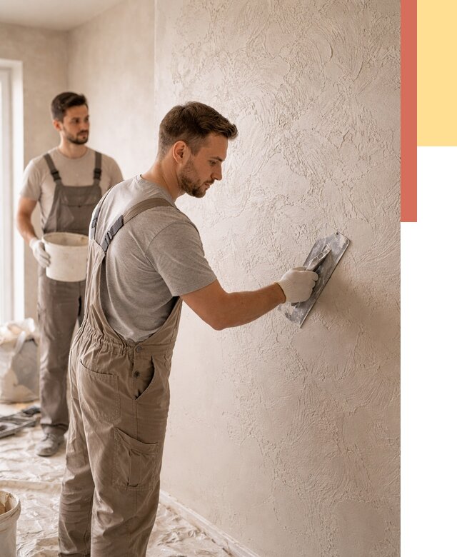 Фактурная штукатурка стен в Красном Сулине от 4287 руб./м² — заказать под ключ | ОТДЕЛОЧНИК-Крл