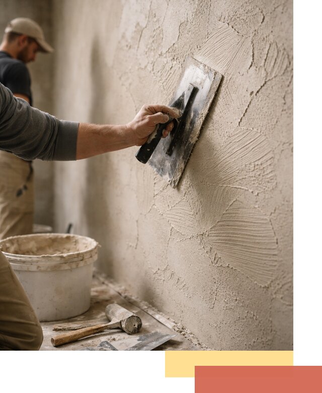 Фактурная штукатурка стен в Красном Сулине — монтаж, отделка, реставрация