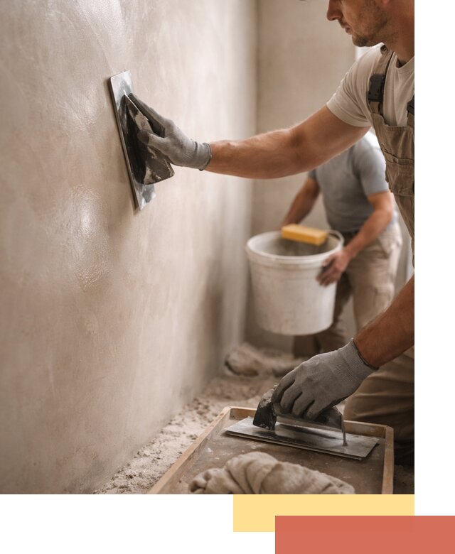Нанесение марокканской штукатурки таделакт в Красном Сулине