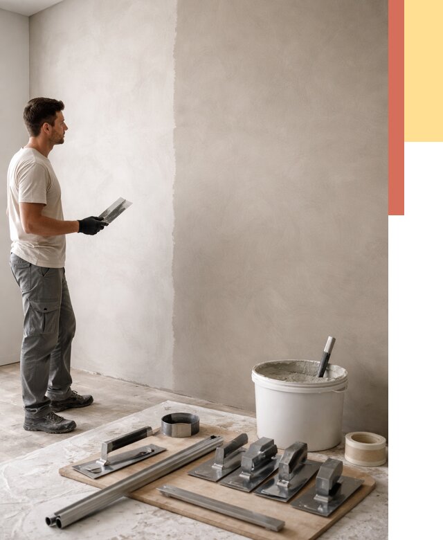 Нанесение микроцемента на стены в Красном Сулине от 3266 руб./м2 под ключ | ОТДЕЛОЧНИК-Крл