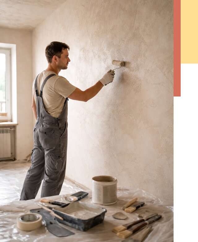 Нанесение лессирующей краски по декоративке в Красном Сулине от 1786 руб. | ОТДЕЛОЧНИК-Крл