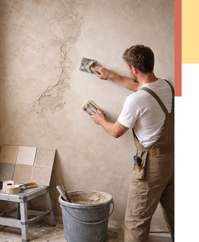 Ремонт декоративной штукатурки в Красном Сулине от 4593 руб. под ключ | ОТДЕЛОЧНИК-Крл