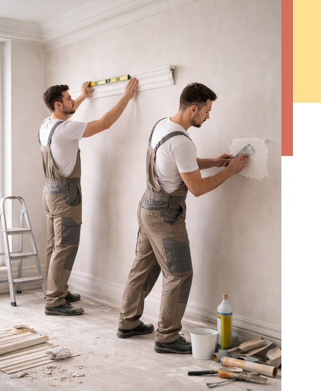 Монтаж лепнины на стены в Красном Сулине от 4593 руб. — недорого, быстро | ОТДЕЛОЧНИК-Крл