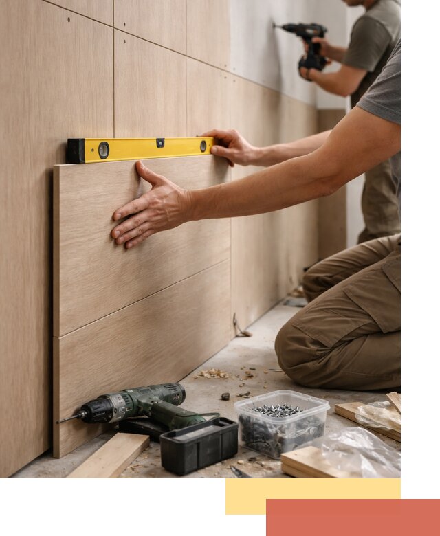 Профессиональный монтаж МДФ панелей на стены в Красном Сулине