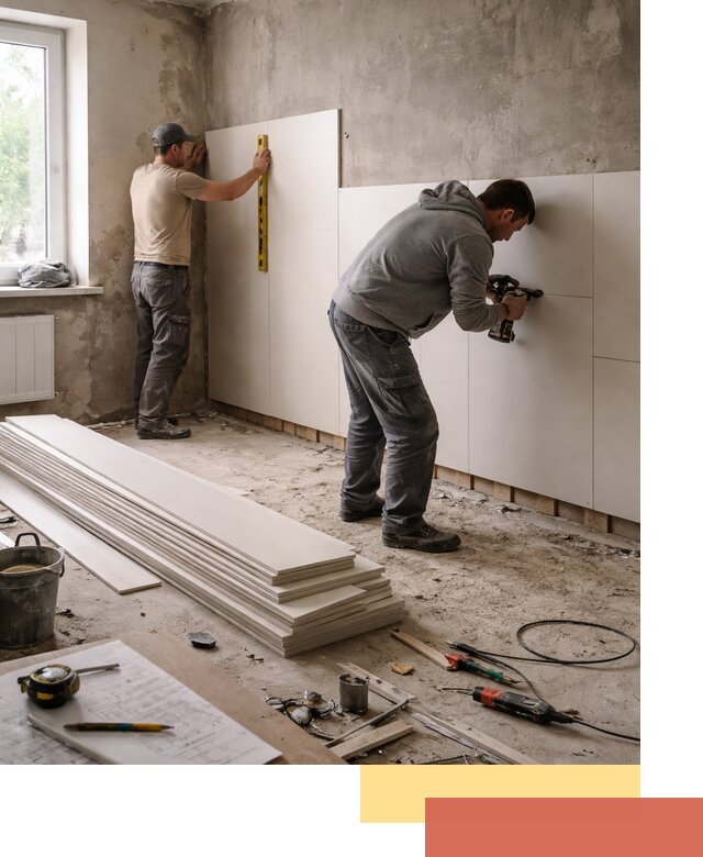 Монтаж ПВХ панелей на стены в Красном Сулине качественно и быстро