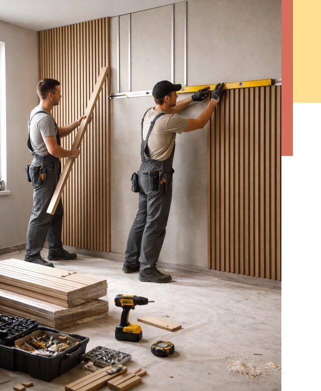 Монтаж реечных панелей на стены в Красном Сулине от 1225 руб. — быстро и недорого | ОТДЕЛОЧНИК-Крл