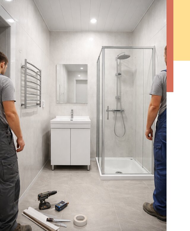 Отделка ванной комнаты панелями ПВХ в Красном Сулине от 4593 руб. за м2 | ОТДЕЛОЧНИК-Крл