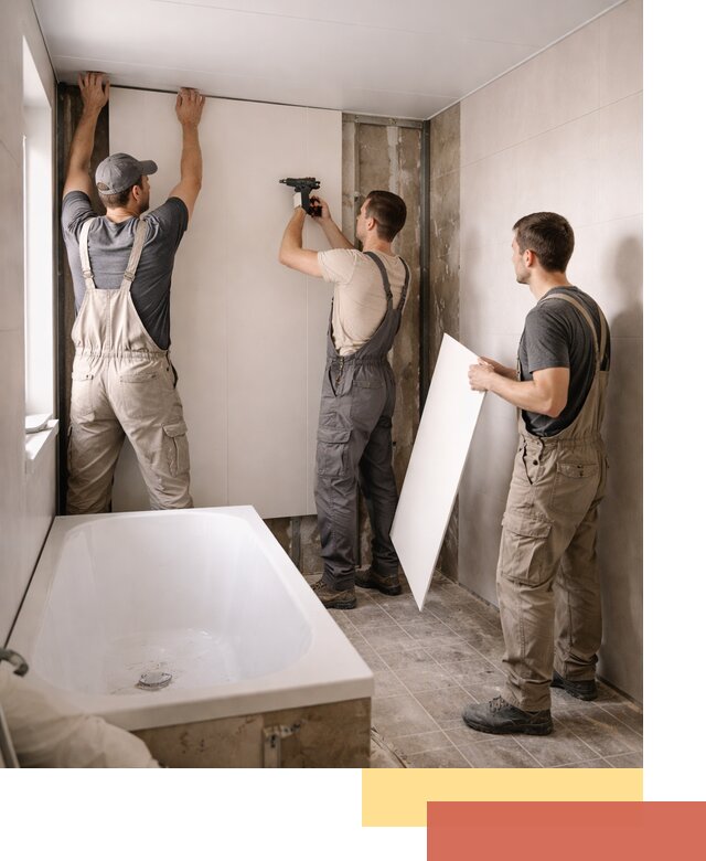 Отделка ванной панели ПВХ профессионально в Красном Сулине