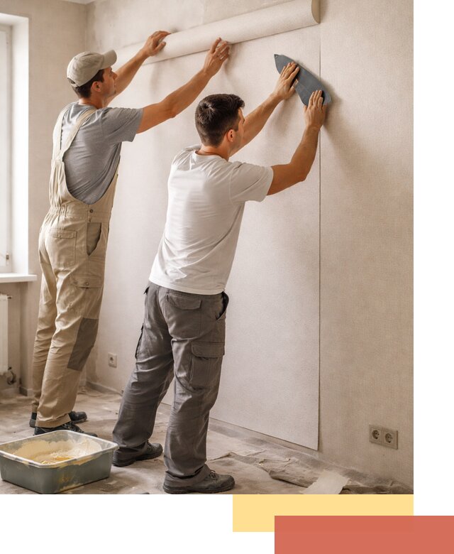 Поклейка виниловых обоев в Красном Сулине профессионально и качественно