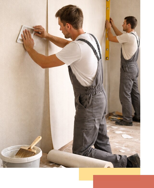 Поклейка бумажных обоев в Красном Сулине качественно и недорого