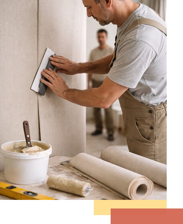 Поклейка текстильных обоев в Красном Сулине профессионально и аккуратно