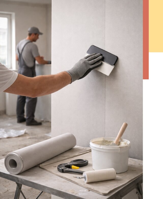 Поклейка обоев под покраску в Красном Сулине от 3572 руб. за м2 | ОТДЕЛОЧНИК-Крл