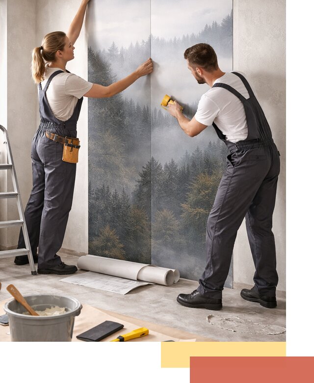 Поклейка фотообоев профессионально в Красном Сулине под ключ