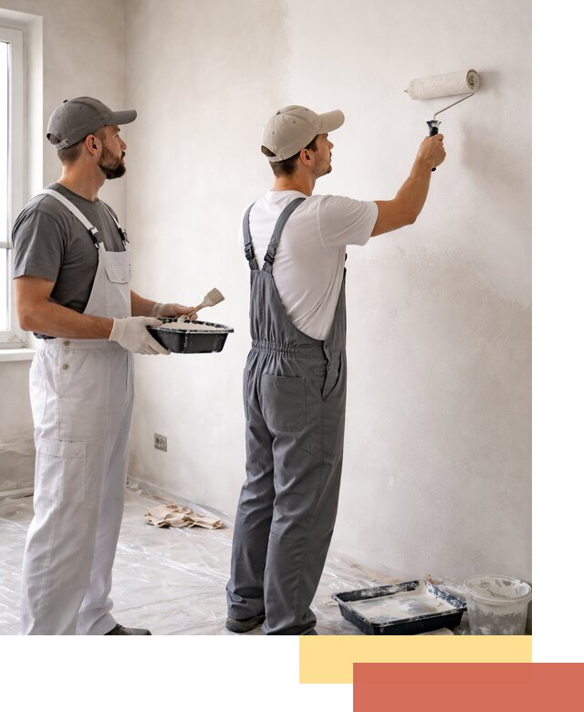 Покраска стен водоэмульсионной краской в Красном Сулине