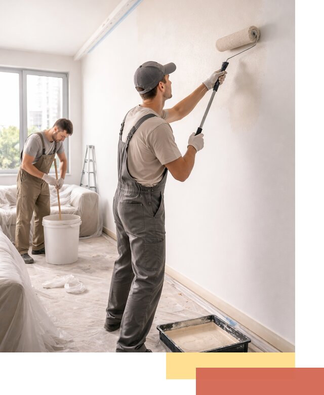 Покраска стен в офисе в Красном Сулине — быстрый и качественный ремонт