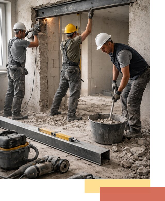 Создание проемов в стенах и несущих конструкциях в Красном Сулине