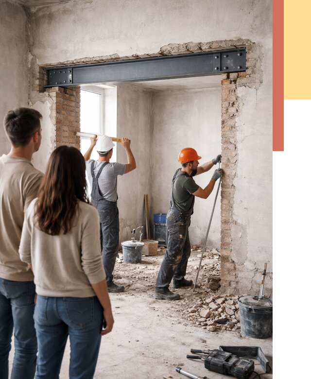 Усиление проема в стене в Красном Сулине от 9696 руб. — усиление дверного проема металлоконструкцией | ОТДЕЛОЧНИК-Крл