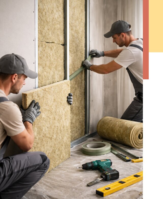 Шумоизоляция стен в Красном Сулине под ключ от 1888 руб. | ОТДЕЛОЧНИК-Крл