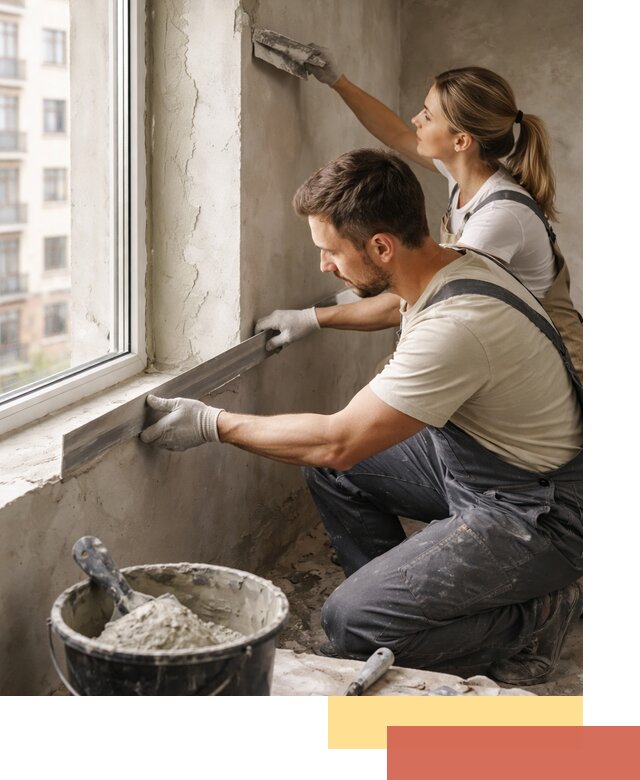 Штукатурка откосов дверей и окон профессионально в Красном Сулине