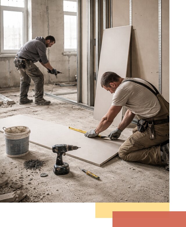 Кладка перегородок из ПГП под ключ в Красном Сулине