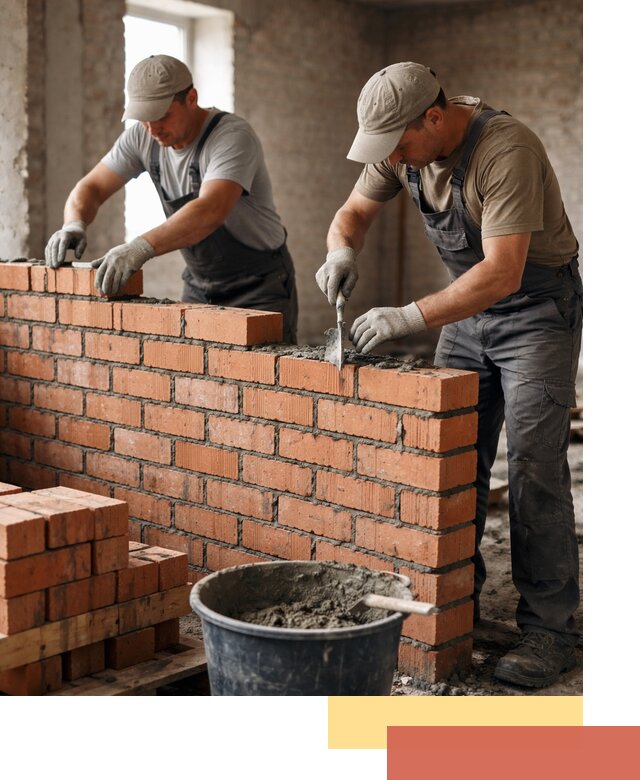 Кладка кирпичных перегородок под ключ в Красном Сулине