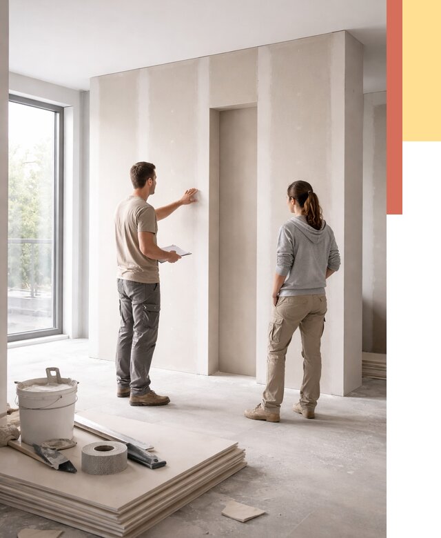 Зонирующая перегородка из гипсокартона в Красном Сулине от 2858 руб. под ключ | ОТДЕЛОЧНИК-Крл