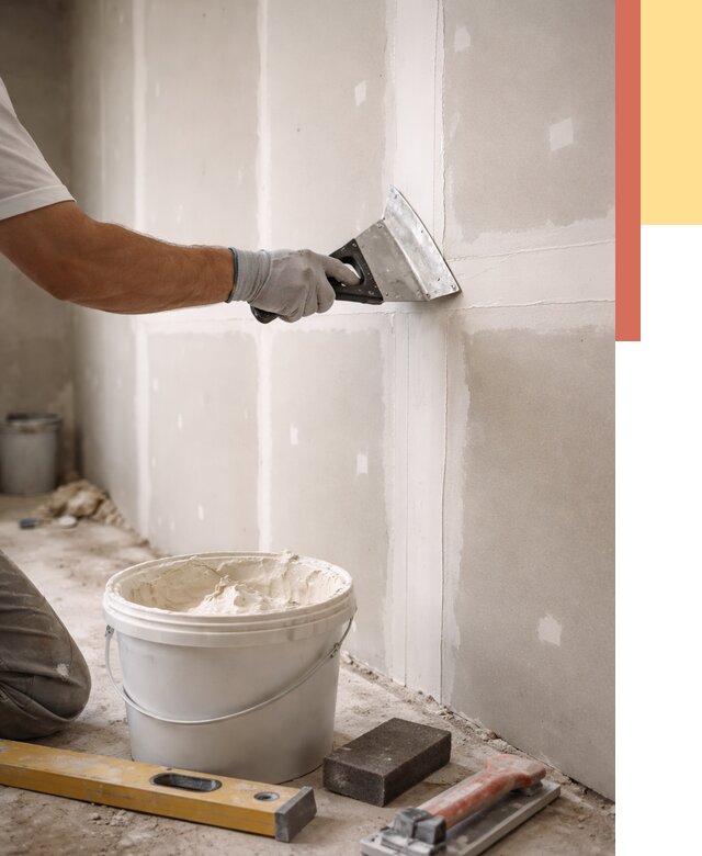 Шпаклевка перегородок из гипсокартона в Красном Сулине от 2552 руб. — услуги ОТДЕЛОЧНИК-Крл