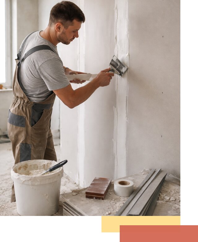 Шпаклевка перегородок из гипсокартона в Красном Сулине качественно и быстро