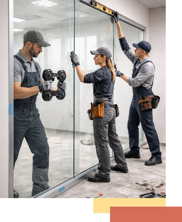 Профессиональный монтаж стеклянных перегородок в Красном Сулине