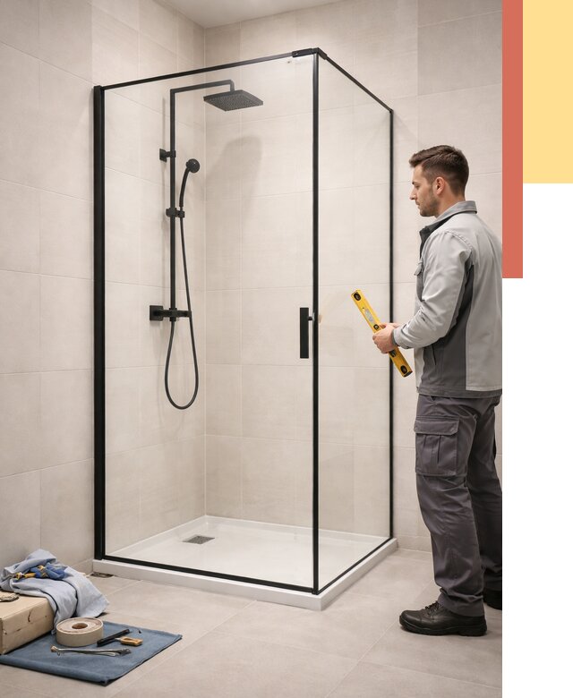 Стеклянные перегородки для душа в Красном Сулине от 12758 руб. | Монтаж под ключ — ОТДЕЛОЧНИК-Крл