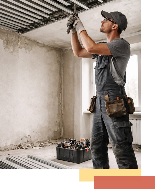 Демонтаж реечного потолка в Красном Сулине быстро и аккуратно