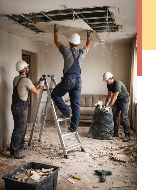 Демонтаж гипсокартонного потолка в Красном Сулине от 429 руб. за м2 — ОТДЕЛОЧНИК-Крл