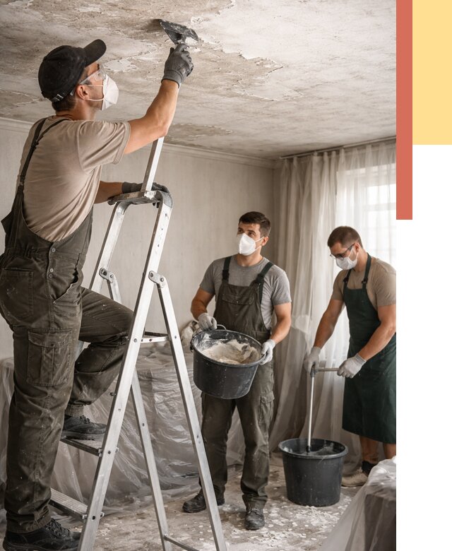 Удаление побелки с потолка в Красном Сулине от 2552 руб. быстро и недорого | ОТДЕЛОЧНИК-Крл