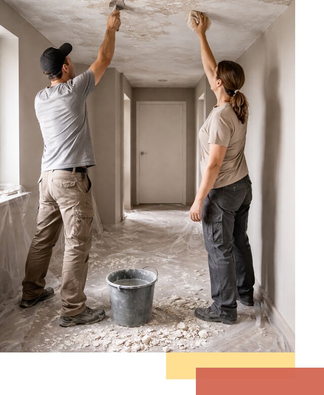 Удаление побелки с потолка в Красном Сулине — быстро и аккуратно