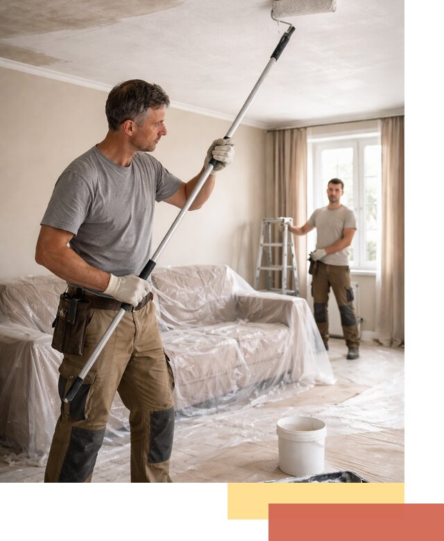 Грунтовка потолка в Красном Сулине — подготовка под покраску и отделку